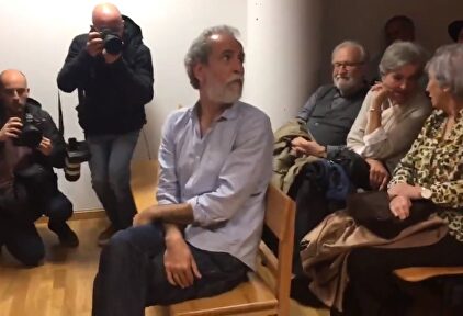 Willy Toledo durante el juicio. | Imagen de vídeo