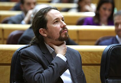 Pablo Iglesias, en el Senado | EFE