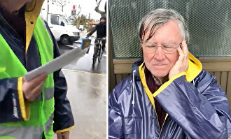 Un ciclista agrede a dos militantes de Vox en Cangas