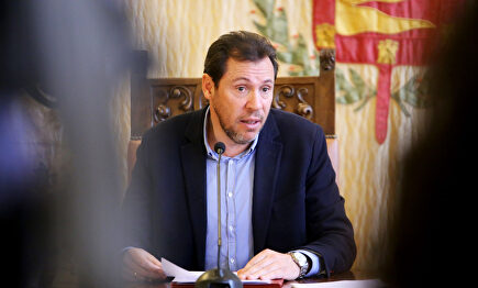 Óscar Puente en rueda de prensa en el Ayuntamiento | ICAL