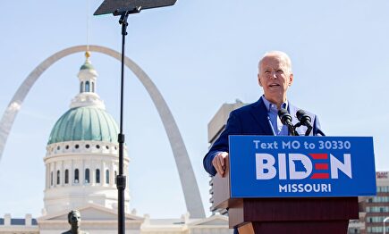 Joe Biden durante su campaña en Misuri. | Cordon Press