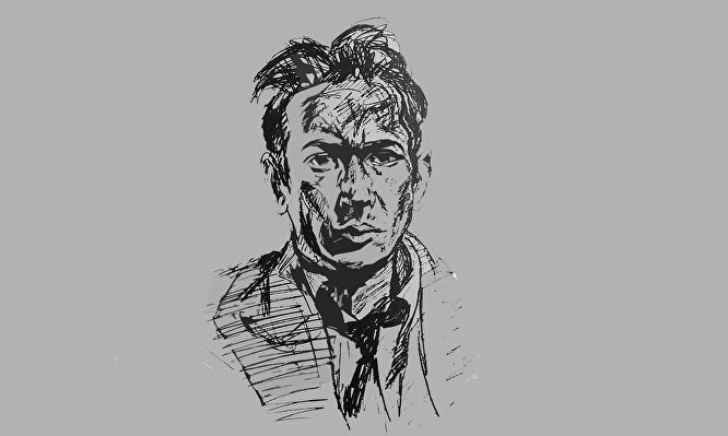 Autorretrato de E. E. Cummings a los pocos años de regresar de la guerra | Archivo