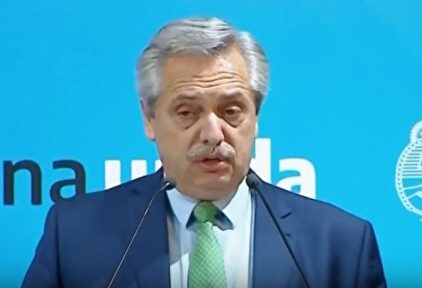 El presidente de Argentina, Alberto Fernández. | Imagen TV
