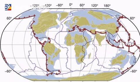 Mil millones de años de evolución de las placas tectónicas de la Tierra