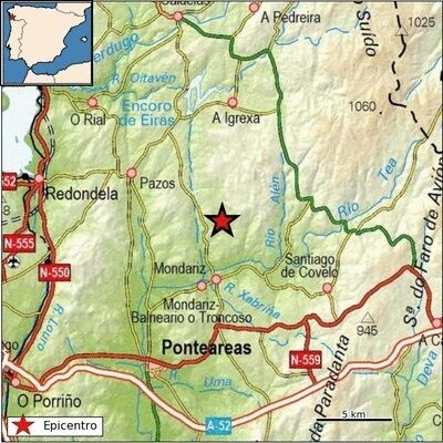 Mondariz Pontevedra Registra Un Temblor De Magnitud Que Se Deja