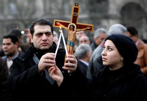 Concentracin de cristianos ortodoxos coptos 