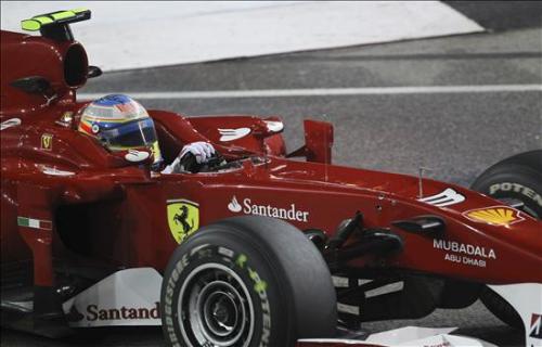 Alonso en su Ferrari