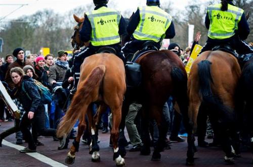 Protestas en Holanda