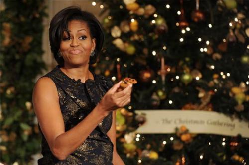 Michelle Obama prepara la navidad