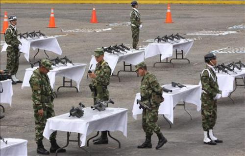 Armas incautadas en Colombia