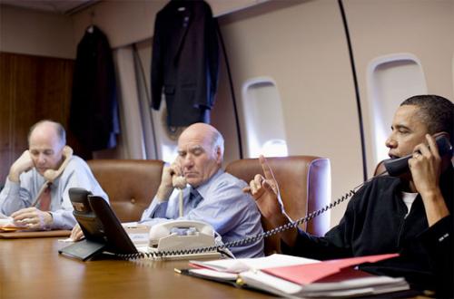Obama desde el Air Force One
