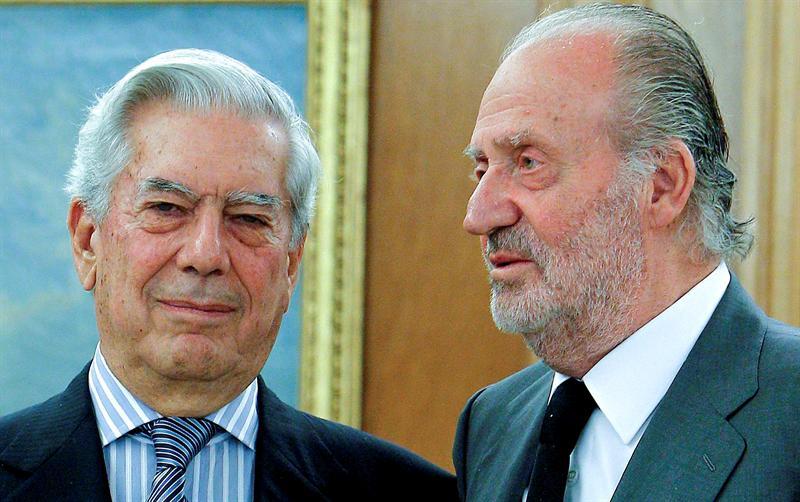 El Rey recibe al escritor Mario Vargas Llosa