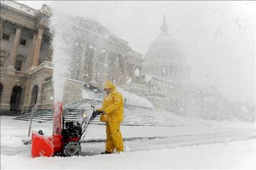 Temporal de nieve en Washington DC