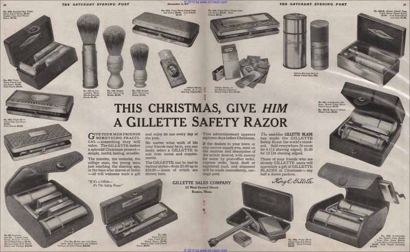 La publicidad de Gillette en sus inicios.