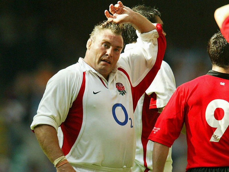 Jason Leonard jugando con Inglaterra