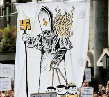 protestas contra el papa en londres