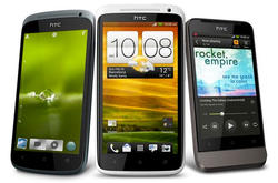 De izquierda a derecha, los HTC One S, X y V. | HTC