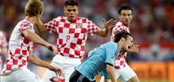 David Silva, durante el partido ante Croacia. | EFE