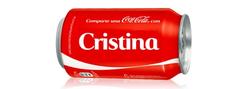 Según la web de Coca-Cola, Cristina ha sido el nombre más 'compartido' por los españoles.