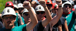 Manifestacin de mineros aragoneses | Archivo
