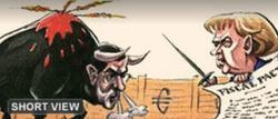 Caricatura de Mariano Rajoy y Merkel publicada en Financial Times