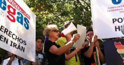 Manifestación de COLEGAS y LA BOMBA frente a la embajada de Irán | LD/MRA