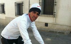 Contador, entrenando este viernes. | Twitter