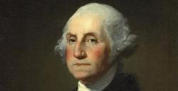 Retrato de George Washington, primer presidente de EEUU.