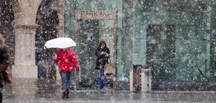 Aspecto que presentaba este sábado la ciudad de Teruel | EFE 