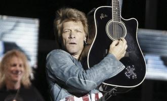 Bon Jovi, durante una actuación en el Calderón | Archivo