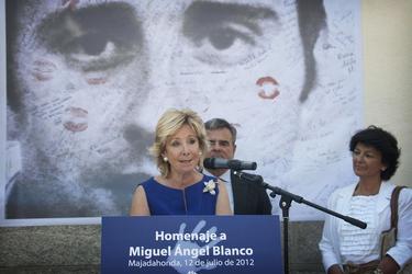 Aguirre, en el homenaje a Blanco | Comunidad de Madrid