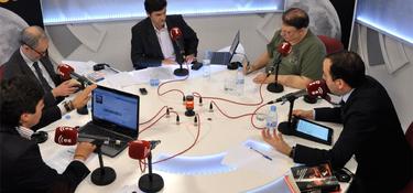 Javier Somalo, junto a Francisco Cabrillo, Csar Vidal y Vctor Gago en Debates en Libertad | LD/D. Alonso