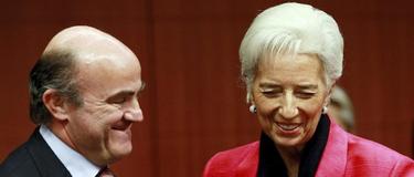 El ministro de Economa, Luis de Guindos, y la directora gerente del FMI, Christine Lagarde | Archivo