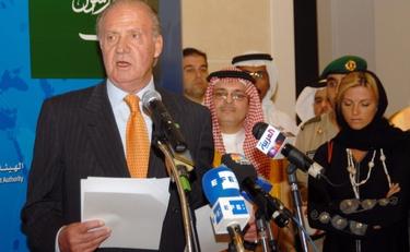 Su Majestad El Rey, dirigiéndose a la SAGIA en 2006 durante su visita a Riad | EFE/Casa Real