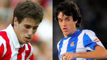 Javi Martnez (i) y Rubn Pardo (d).