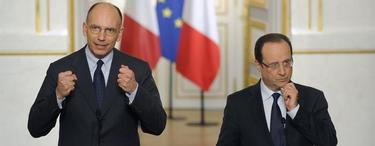 Enrico Letta y Franois Hollande, este mircoles | Efe