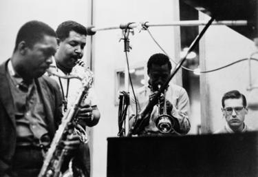 Coltrane, Adderley, Miles Davis y Bill Evans durante la grabacin