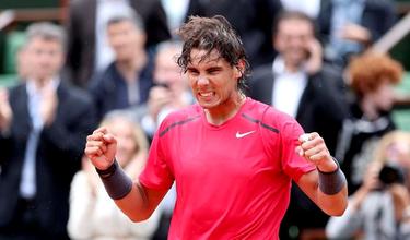 Rafa Nadal celebra su triunfo ante Nico Almagro. | EFE