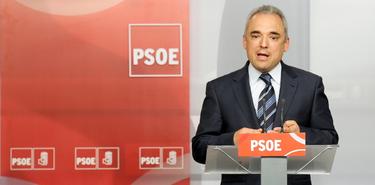 Rafael Simancas, durante una rueda de prensa en Ferraz. | PSOE