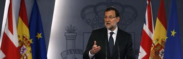 Mariano Rajoy durante la rueda de prensa, este lunes | Efe 