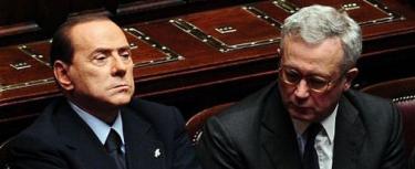 Giuglio Tremonti con Berlusconi