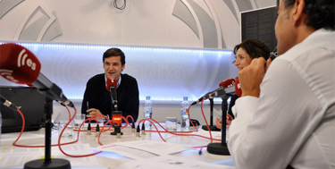Javier Somalo, durante el programa sobre el copago sanitario en Debates en libertad | D. Alonso/LD