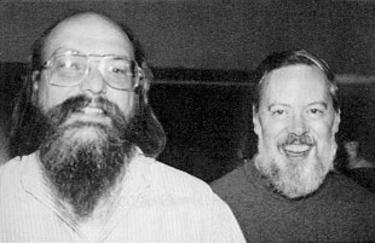 Ken Thompson y Dennis Ritchie. | Wikipedia