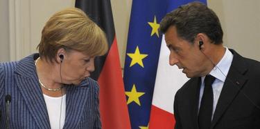La canciller gemana, Angela Merkel, y el presidente galo, Nicolas Sarkozy | Archivo