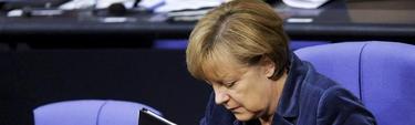 Angela Merkel, en el Bundestag |EFE