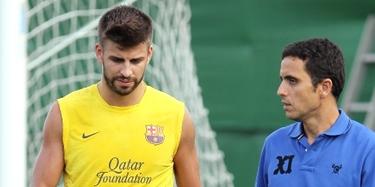 Gerard Piqu, durante un entrenamiento del Barcelona. | Archivo