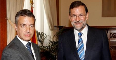 Rajoy y Urkullu en la reunión que han mantenido este jueves | EFE
