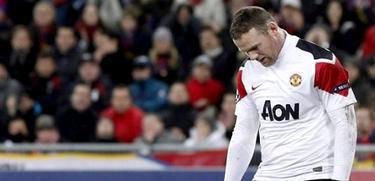 Wayne Rooney, cabizbajo tras la eliminacin del United. | EFE