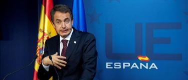 Zapatero, al término del Consejo Europeo en Bruselas. | EFE