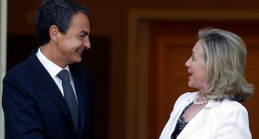 Zapatero y la secretaria de Estado de EEUU | EFE